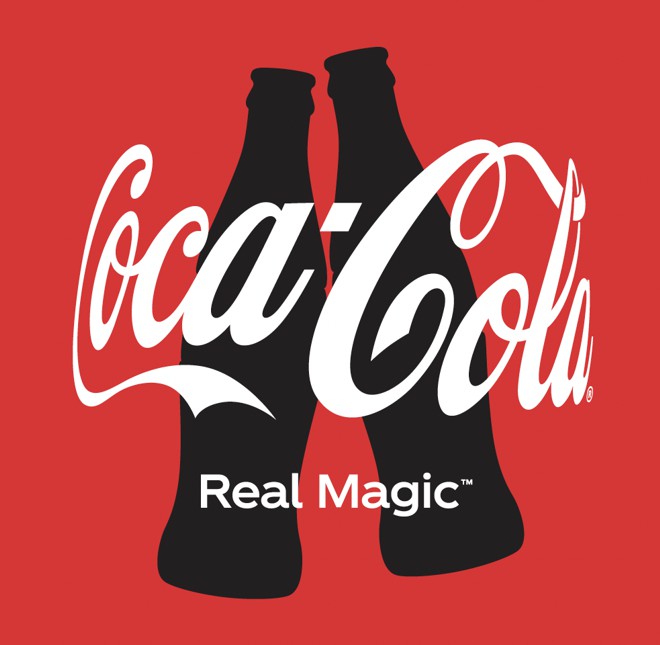 propaganda coca cola real magic slogan
